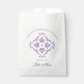Amethyst Lily Thank You Wedding Favor Bags フェイバーバッグ (正面)