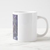 Amethyst Moon Calavera – Purple Day of the Dead ジャンボコーヒーマグカップ (右)