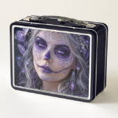 Amethyst Moon Calavera – Purple Day of the Dead メタルランチボックス (裏面)