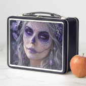 Amethyst Moon Calavera – Purple Day of the Dead メタルランチボックス (インサイチュ)