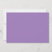 ​Amethyst Purple Minimalist Save the Date Card (裏面)