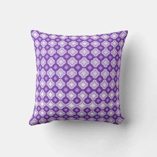 Amethyst Purple Throw Pillow クッション (裏面)