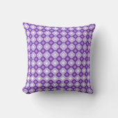 Amethyst Purple Throw Pillow クッション (正面)