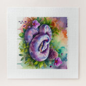 Amethyst Python 290824AREF143 - Watercolor ジグソーパズル (横)