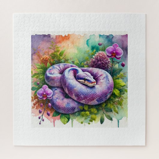Amethyst Python 290824AREF143 - Watercolor ジグソーパズル (縦)