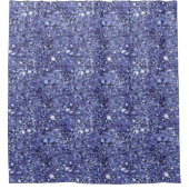 Amethyst Quartz Crystal Pattern シャワーカーテン (正面)