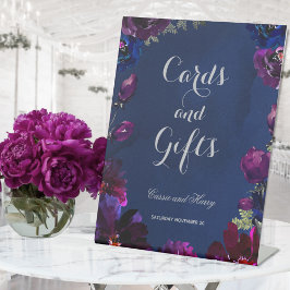 Amethyst Sapphire Navy Jewel Tone Cards & Gifts 台座サイン