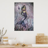 Amethyst Sea Mermaid Poster Print by Molly ポスター (キッチン)