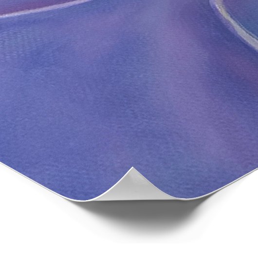 Amethyst Succulent Print | Purple Botanical Art ポスター (角)