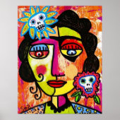 Amethyst Sugar Sull Frida by SilberZweigArts ポスター (正面)