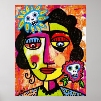 Amethyst Sugar Sull Frida by SilberZweigArts ポスター