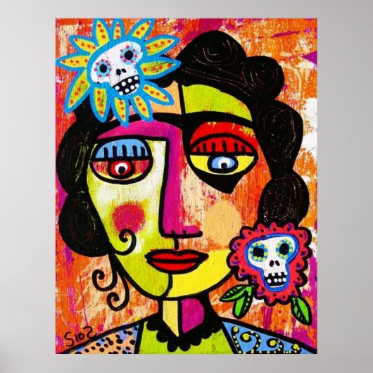 Amethyst Sugar Sull Frida by SilberZweigArts ポスター (正面)