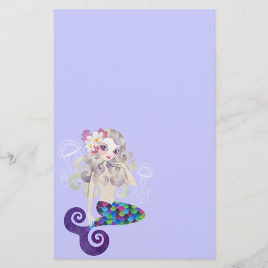 Amethysteの人魚の文房具 便箋 (正面)