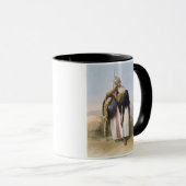 Amhara、エチオピアのイラストレーションからの戦士からの「 マグカップ (正面右)