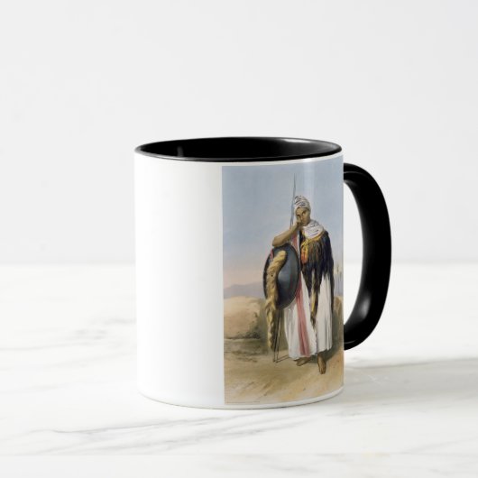 Amhara、エチオピアのイラストレーションからの戦士からの「 マグカップ (正面右)