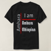 Amhara Ethiopia  Tシャツ (デザイン正面)