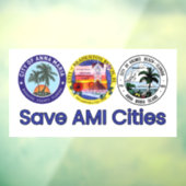 AMI救 Citiesロゴウィンドウの貼り付け ウィンドウサイン (シート3)