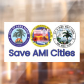 AMI救 Citiesロゴウィンドウの貼り付け ウィンドウサイン (シート2)