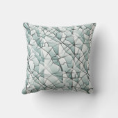 Amiable Greyscale Geometric Mesh Effectトートバッグ クッション (裏面)