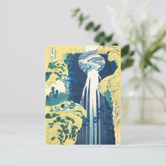 Amida Falls (Katsushika Hokusai 19th century) ポストカード (スタンド正面)