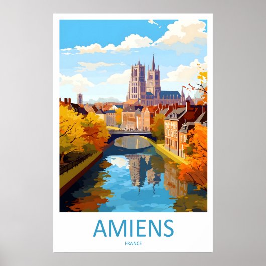 Amiens Ski Travel National Park Poster Vintage ポスター (正面)