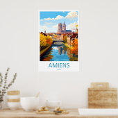 Amiens Ski Travel National Park Poster Vintage ポスター (キッチン)