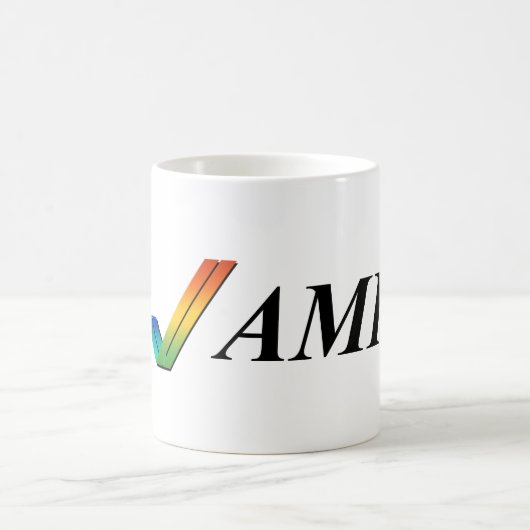 Amigaのマグを頼んで下さい コーヒーマグカップ (中央)