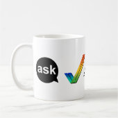 Amigaのマグを頼んで下さい コーヒーマグカップ (左)