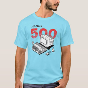 Amiga 500コンピュータ – 赤版 tシャツ