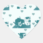 Amigos Felinos. ハートシール (正面)