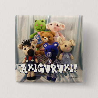 Amigurumiの友人ボタン 缶バッジ