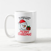 aming Snowman Merry Christmas Holiday cup コーヒーマグカップ (左)