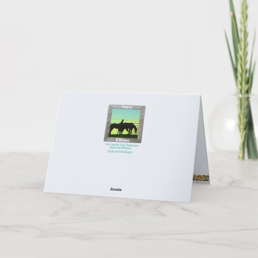 Amishファームのクリスマスカード、名前の追加 シーズンカード (裏面)