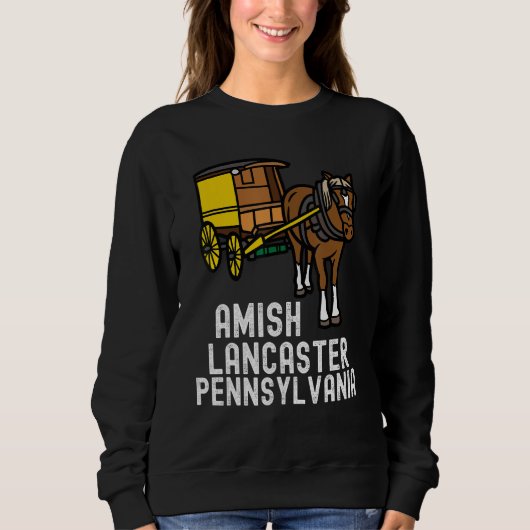 Amish Country Pennsylvania  Horse And Carriage 2 スウェットシャツ (正面)