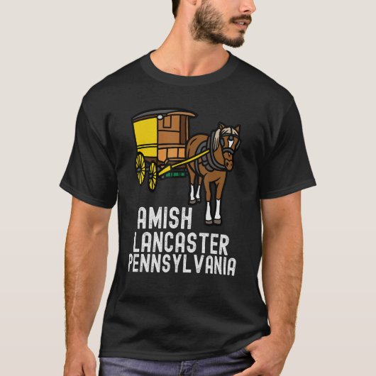 Amish Country Pennsylvania  Horse And Carriage 2 Tシャツ (正面)