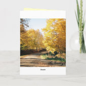 Amish Country Road Greeting Card カード (裏面)