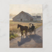 Amish Horse Painting ポストカード (正面)