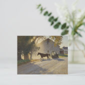 Amish Horse Painting ポストカード (スタンド正面)