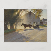 Amish Horse Painting ポストカード (正面)