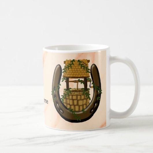 Amish Horseshoe Wishing Well Mug コーヒーマグカップ (右)
