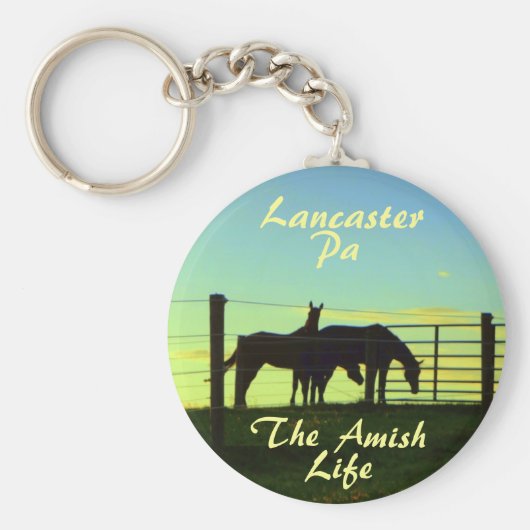 Amish Life, Lancaster County Horses Ketchain キーホルダー (正面)