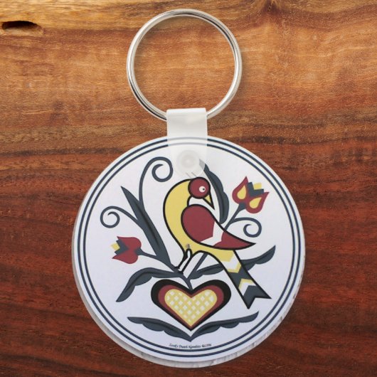 AmishHex-LoveBird キーホルダー (正面)
