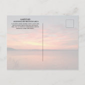 Amistad NRA,テキサス州,アミスタッド貯水池での夕日 ポストカード (裏面)