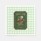 Amit one – ストロベリー スタンダードカクテルナプキン (正面)