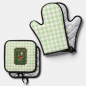 Amit one – ストロベリー 鍋つかみ&鍋敷きセット (正面/裏面)