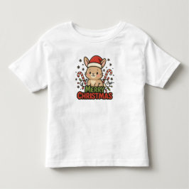 AMITA | かわいいうさぎ メリークリスマス トドラーTシャツ