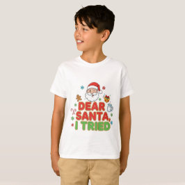 AMITA | サンタさんへ、頑張りました - 楽しいクリスマス Tシャツ