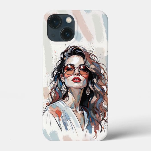 AMITA | ソフトパステルアートの女性スマホケース Case-Mate iPhoneケース (裏面)