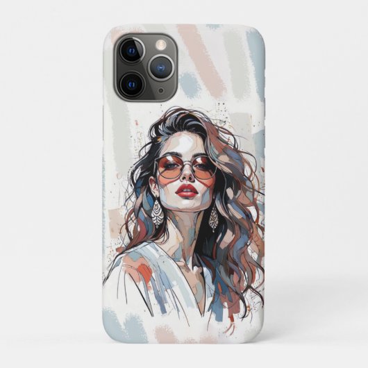 AMITA | ソフトパステルアート 女性 スマホケース Case-Mate iPhoneケース (裏)