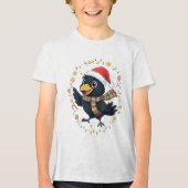 AMITA | Cheerful Crow - Holiday Lights トライブレンドTシャツ (正面)